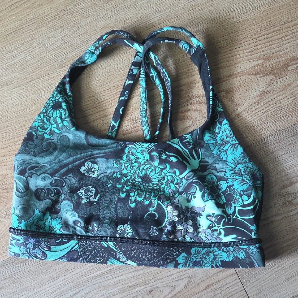 Lululemon Athletica Blue and Black Sports Bra Intimates